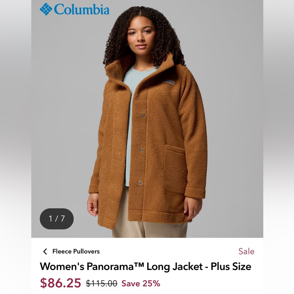Columbia Women's Panorama Teddy Jacket in Camel Brown